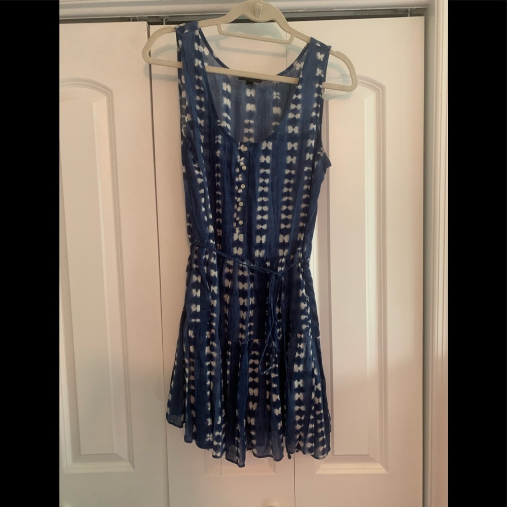 JCrew Shear Dress Size Medium Blue